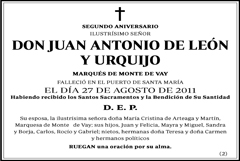 Juan Antonio de León y Urquijo